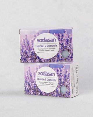 Органічне мило-крем Lavender для обличчя з оліями Ши та Лаванди 100 г 19001 фото